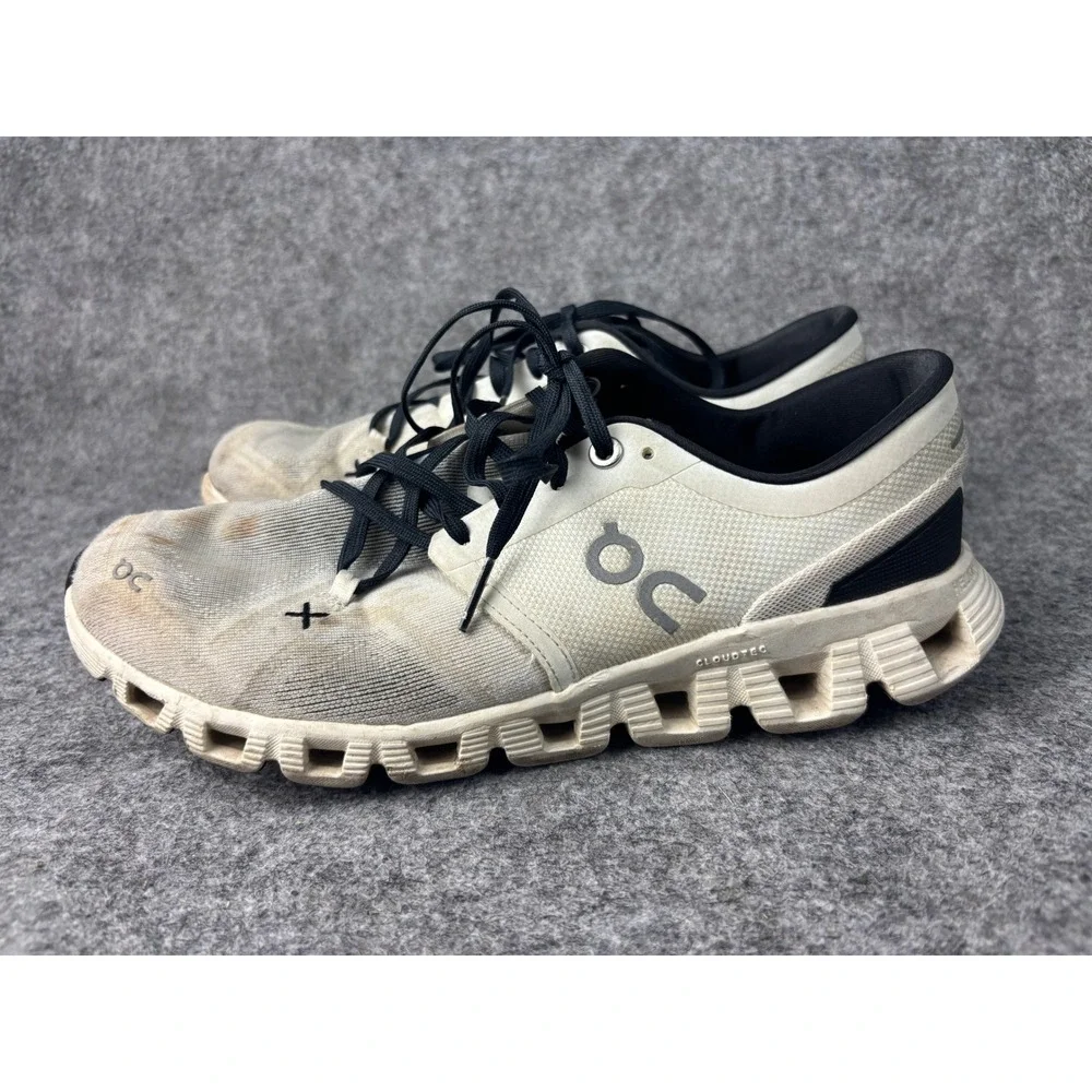 On Cloud X Running Shoes Womens 8.5 White Black CloudTec Trainers 60.98697